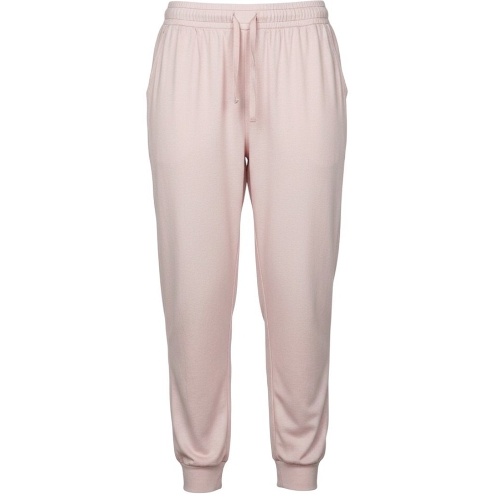 Guess Womens Soft Pink Satin Drawstring Joggers Casual Sweatpants Pockets Medium